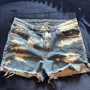 Wild Fable Blue Distressed Jean Shorts